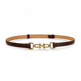 TAILLE 1pc Decor Buckle Skinny Belt