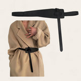 TAILLE Tie Semi Obi Leather Belt