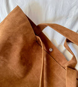 PREORDER BOLSO Vintage Boho Suede Large Open Tote Bag