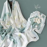 WRAP Luxury Floral Satin Scarf | Multi-Way Wrap for Day to Night Looks