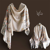 WRAP Luxury Floral Satin Scarf | Multi-Way Wrap for Day to Night Looks