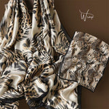 WRAP Luxury Floral Satin Scarf | Multi-Way Wrap for Day to Night Looks