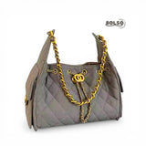 PREORDER BOLSO Premium Quilted Suede Classic Chain Bag