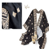 GYPSY Woven Boho Embroidered Ethnic Kimono