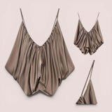 PREORDER GBOSS Drape Pleated Deep V Camisole