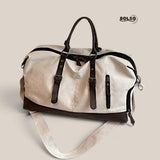 BOLSO Canvas Large Duffle Travel Bag w Sling