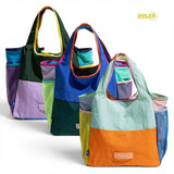 PREORDER BOLSO Color Block Dopamine Snap Closure Open Tote Bag