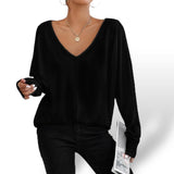 BLK LARIA Long Sleeve Batwing Knit Top