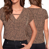 GYPSY All Over Print  V Neck Top