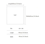 WRAP 85cm Silky Printed Square Bandana Scarf