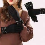 ROYALTEA Winter Warm Fleece Lined Gloves