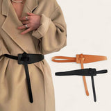 TAILLE Tie Semi Obi Leather Belt