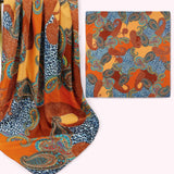 WRAP 85cm Silky Printed Square Bandana Scarf