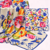 WRAP 85cm Silky Printed Square Bandana Scarf