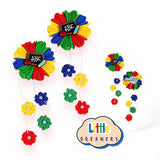 LITTLE DREAMERS 1Pair Floral Tassel Colorful Hair Clips for Kids