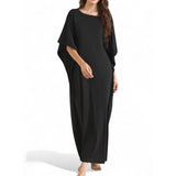 SWEET DREAMS Soft Knit Batwing Lounge Dress