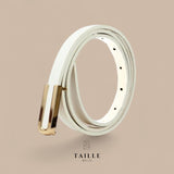 TAILLE Decor Buckle Minimalist Slim Belt