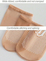FOOTSIES 2pairs Non Slip Seamless Invisible Crew Stockings