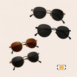 ILUV 2pcs Vintage Metal Frame Fashion Glasses Set