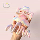 TRIX 3pc Pastel Rainbow Gradient Hair Clamp Set