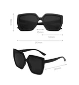 ILUV Acrylic Black on Black Vintage Fashion Glasses with Hard Case
