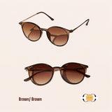 ILUV Round Frame UV Protection Retro Sunglasses