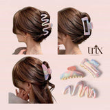 TRIX 3pc Pastel Rainbow Gradient Hair Clamp Set