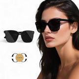 ILUV Classic Oversize Vintage Black Fashion Sunglasses