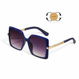 ILUV Retro Oversize Square Colored Frame Fashion Sunglasses