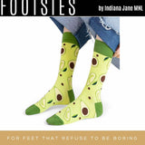 FOOTSIES Fruity Funky Retro Vintage Plaid Pattern Crew Socks Pair