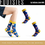FOOTSIES Cute Food Pattern Crew Socks