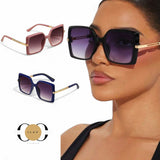 ILUV Retro Oversize Square Colored Frame Fashion Sunglasses