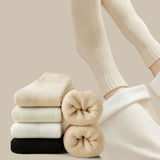 FOOTSIES 4pairs Thermal Terry Warm Crew Socks Set