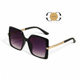 ILUV Retro Oversize Square Colored Frame Fashion Sunglasses