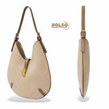 BOLSO Suede Slim Hobo Shoulder Bag