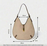 BOLSO Suede Slim Hobo Shoulder Bag