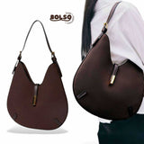 BOLSO Suede Slim Hobo Shoulder Bag