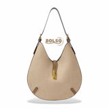 BOLSO Suede Slim Hobo Shoulder Bag