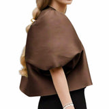 BLUSA Puff Bubble Sleeves Classic Bolero Blouse Top