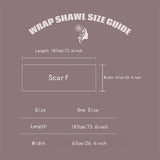 WRAP Warm Rectangular Shawl | Colored Edition