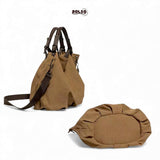 BOLSO Vintage Canvas Utility Tote Bag w Sling (Unisex)