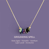 ANCHOR Healing Crystal Intention Combination Necklace – Natural Gemstone Energy Talisman