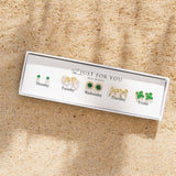 BLING 5pairs Daily Earrings Set with box