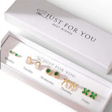 BLING 5pairs Daily Earrings Set with box