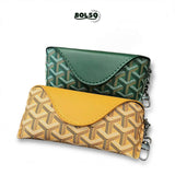 BOLSO Patterned Leather Sunglasses Protective Case