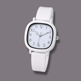 BLING Time Square Face Silicone Strap Quartz Wrist Watch