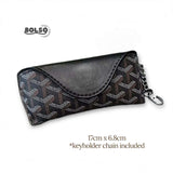 BOLSO Patterned Leather Sunglasses Protective Case