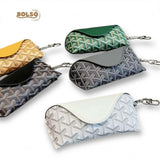 BOLSO Patterned Leather Sunglasses Protective Case