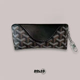BOLSO Patterned Leather Sunglasses Protective Case