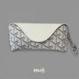 BOLSO Patterned Leather Sunglasses Protective Case